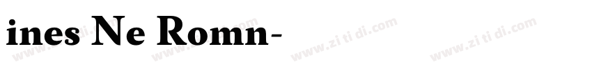 ines Ne Romn字体转换